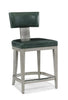 Counter Stool with Leather Seat and Back - Hamptons Furniture, Gifts, Modern & Traditional