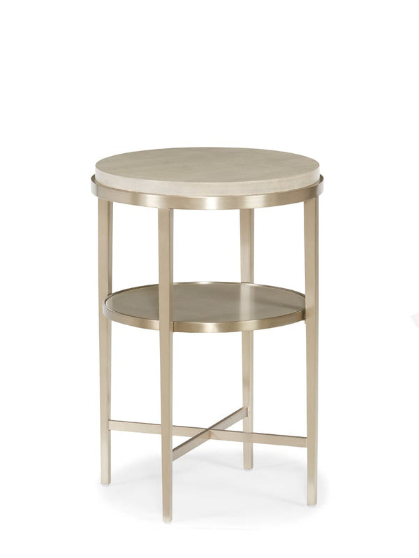 Modern Side Table in Silver and Grey - Hamptons Furniture, Gifts, Modern & Traditional