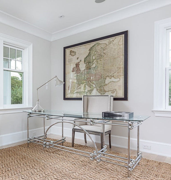 Stainless Steel Desk - Hamptons Furniture, Gifts, Modern & Traditional