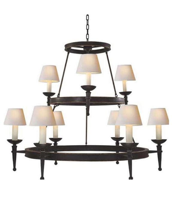 9 Torch Iron Chandelier - Hamptons Furniture, Gifts, Modern & Traditional