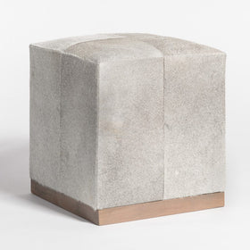 Square Hide Ottoman or stool