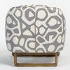 Graphic Armchair with Oak Frame