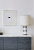 Navy & White Column Lamp - Hamptons Furniture, Gifts, Modern & Traditional