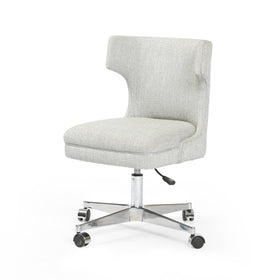 Adjustable Desk Chair in Grey Upholstery