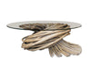 Handmade Rattan Knot Cocktail Table with Glass Top - Hamptons Furniture, Gifts, Modern & Traditional