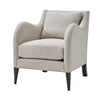 Large Upholstered Club Chair in Linen