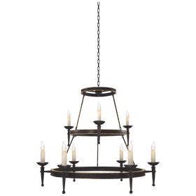 9 Torch Iron Chandelier - Hamptons Furniture, Gifts, Modern & Traditional