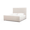 Upholstered bed with Channeled High Headboard - Hamptons Furniture, Gifts, Modern & Traditional