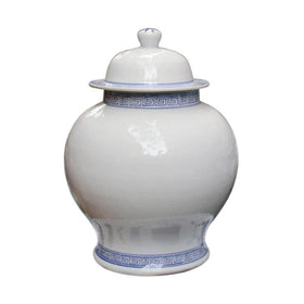 Blue and white temple jar - Hamptons Furniture, Gifts, Modern & Traditional