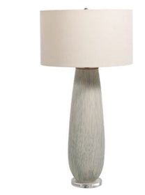 Stoneware Lamp, with delicate line detail - Hamptons Furniture, Gifts, Modern & Traditional