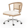 Oak & Linen Desk Chair