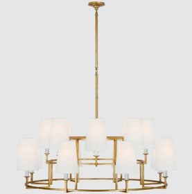 Modica XL Ring Chandelier - Gilded Iron or Aged Iron