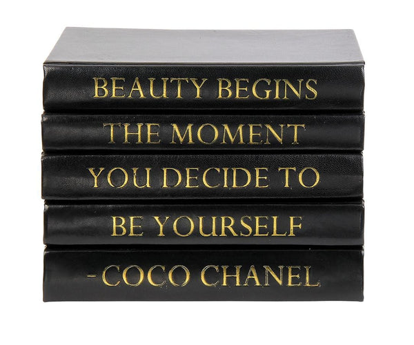 Decorative Books Coco Chanel Quote - Beauty