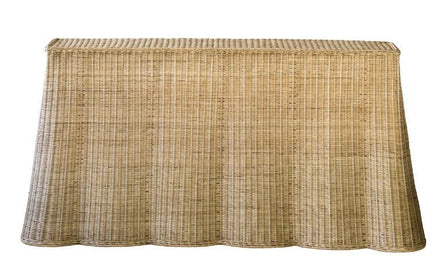Flowing Woven Rattan Console Table