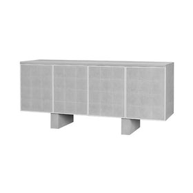 Four Door Cabinet or Sideboard in Faux Shagreen