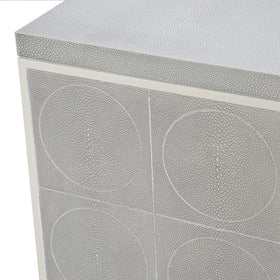 Four Door Cabinet or Sideboard in Faux Shagreen