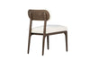 Simple Upholstered Dining Chair on Wooden Frame