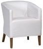 White Upholstered Armchair - Hamptons Furniture, Gifts, Modern & Traditional