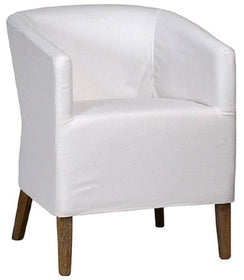White Upholstered Armchair - Hamptons Furniture, Gifts, Modern & Traditional