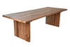 Live Edge Teak Dining Table with Matching Bench