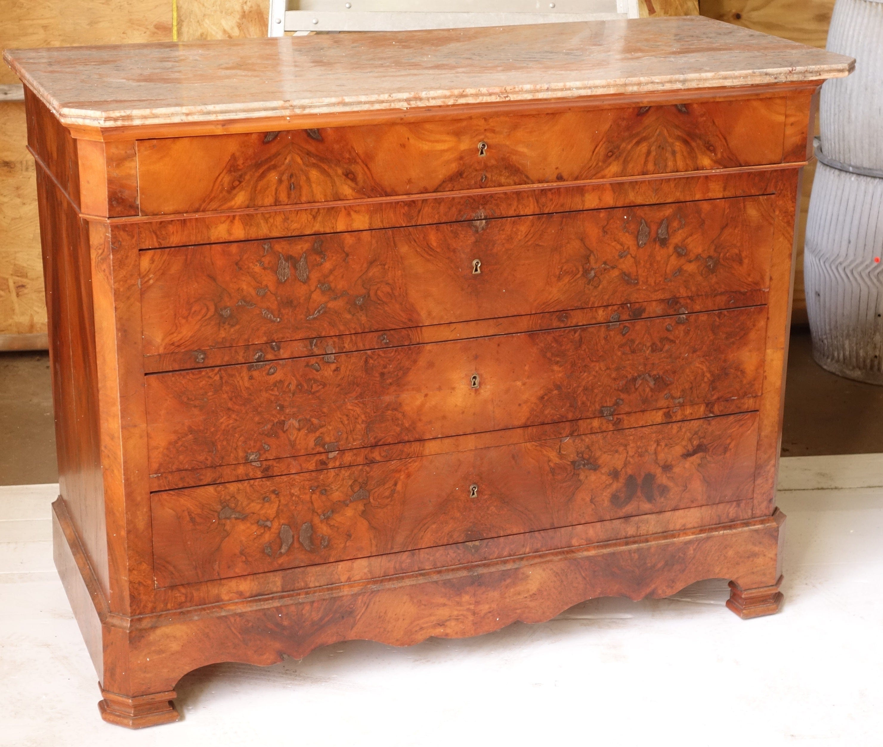 Antique French Dresser with pink marble top – English Country Home Antique French Dresser with pink marble top – English Country Home
