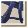 Glicee Print on Fine Art Paper, Blue Abstract in two Styles, Framed.