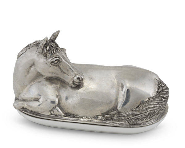 Horse Butter Dish - Hamptons Furniture, Gifts, Modern & Traditional