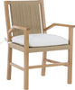 AIX-EN-PROVENCE ARM CHAIR, BY HICKORY CHAIR, RUSH BACK, PILLOW SEAT