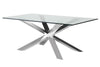 Glass & Steel Dining Table