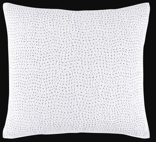 Hand Stitched Decorative Pillow in Light Indigo