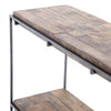 Iron Framed Modern Console with Rustic Hardwood Top and Base - Hamptons Furniture, Gifts, Modern & Traditional