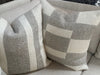 Wool Pillows in Grey and White