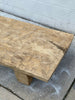 Low Hardwood Coffee Table, reclaimed wood.