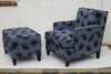 Indigo patterned armnchair by Miles Talbot - Hamptons Furniture, Gifts, Modern & Traditional