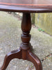 Round Pedestal Table, with contrast banding
