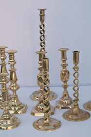 Antique Brass Candlesticks - Hamptons Furniture, Gifts, Modern & Traditional