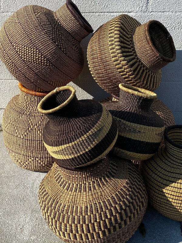 Handmade baskets from Ghana, West Africa
