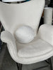Mid Century Modern Inspired Armchair in Soft Boucle