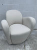Futuristic Upholstered Swivel Armchair - quick ship