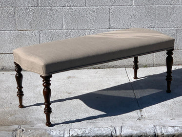 English Made Bench with Antique Legs - Hamptons Furniture, Gifts, Modern & Traditional
