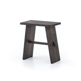Reclaimed wood rustic style stool or side table