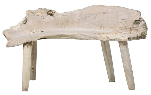 Bleached Natural Form Bench Seat