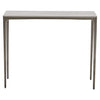 Outdoor Console Table, Iron Base, Faux Stone Top