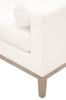 Upholstered Chaise or Bench in Livesmart Fabric/white