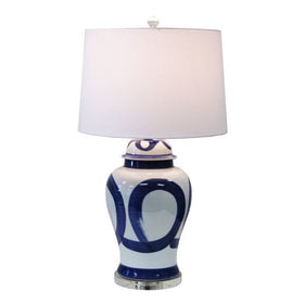 Blue and white Lamp - Hamptons Furniture, Gifts, Modern & Traditional