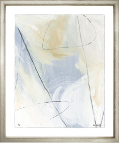 Abstract Studies, on Fine Art Paper, Framed in Silver