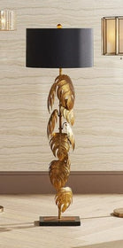 Gold Philodendron Floor Lamp