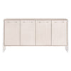 Faux Shagreen Media Storage Sideboard with Lucite Hardware