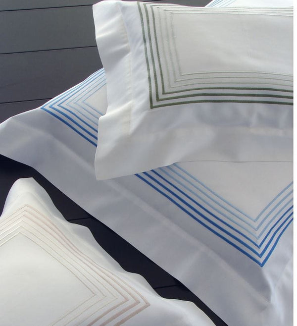 DEA Embroidered Linens; Milano - Hamptons Furniture, Gifts, Modern & Traditional