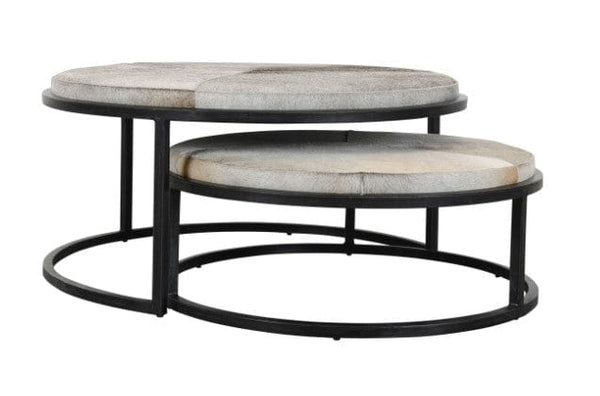 Nesting Round Hide Coffee Tables
